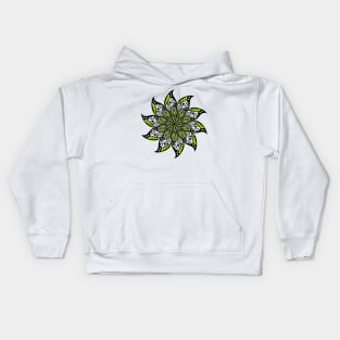 Green Mandala Kids Hoodie